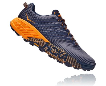 Hoka One One Speedgoat 4 - Adidasi Alergare Barbati Negrii / Aurii Deschis | RO-XDjI2nr